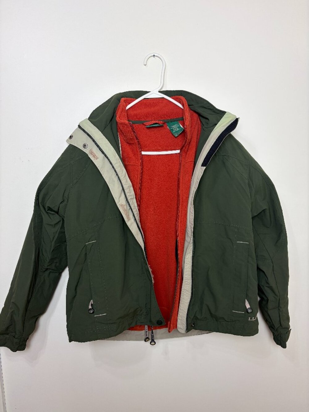L.L. Bean Women's Sweater Fleece 3-in-1 Jacket Size M